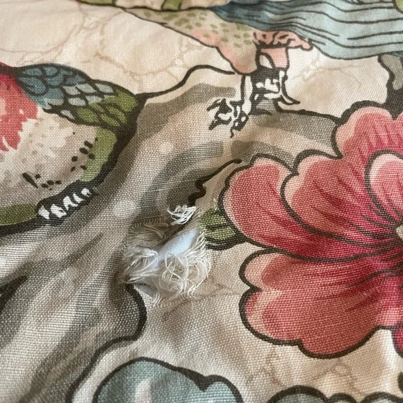 Pottery Barn Full/Queen Floral Duvet with 2 Shams - Picture 4 of 7